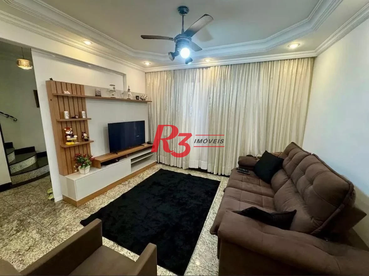 Sobrado com 3 dormitórios à venda, 126 m² por R$ 860.000,00 - Vila Belmiro - Santos/SP