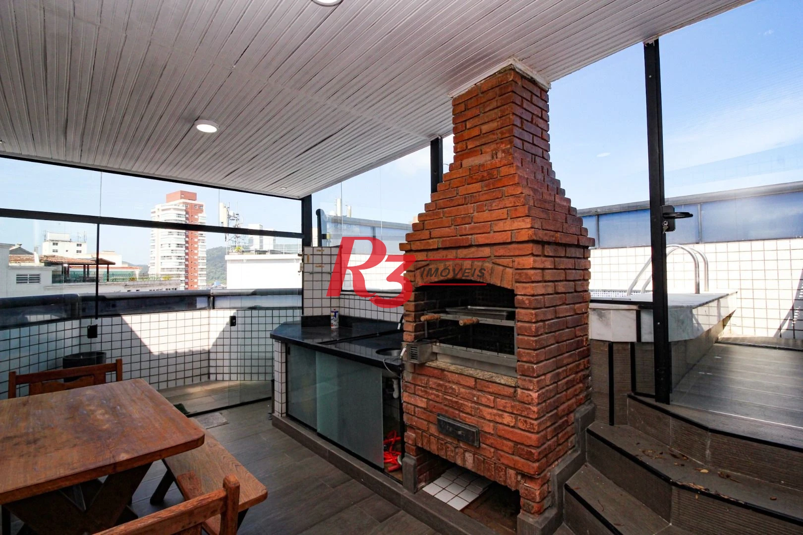 Cobertura com 4 dormitórios à venda, 225m² - Ponta da Praia - Santos/SP