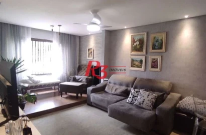 Sobrado com 3 dormitórios à venda, 130 m² por R$ 1.100.000,00 - Marapé - Santos/SP
