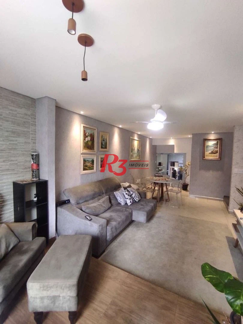 Sobrado com 3 dormitórios à venda, 130 m² por R$ 1.100.000,00 - Marapé - Santos/SP