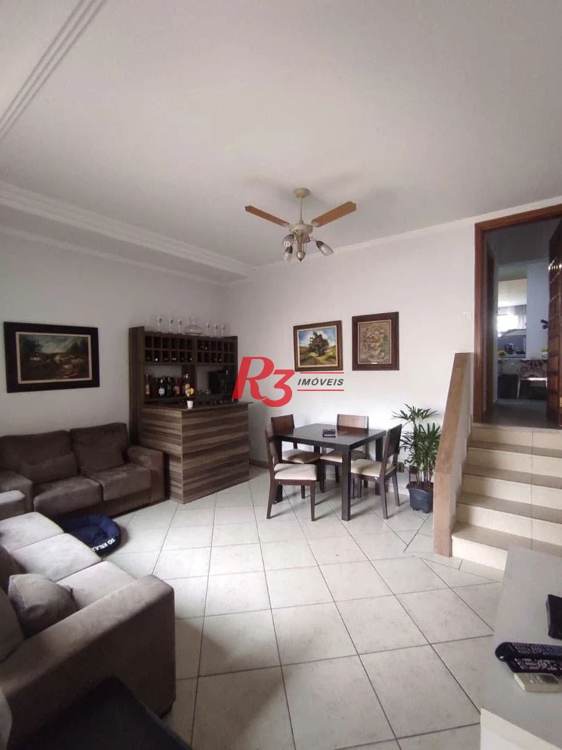 Sobrado com 3 dormitórios à venda, 130 m² por R$ 1.100.000,00 - Marapé - Santos/SP