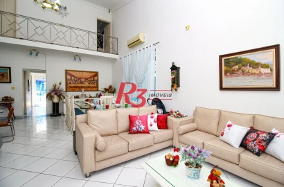 Casa com 4 dormitórios à venda, 575 m² - Encruzilhada - Santos/SP