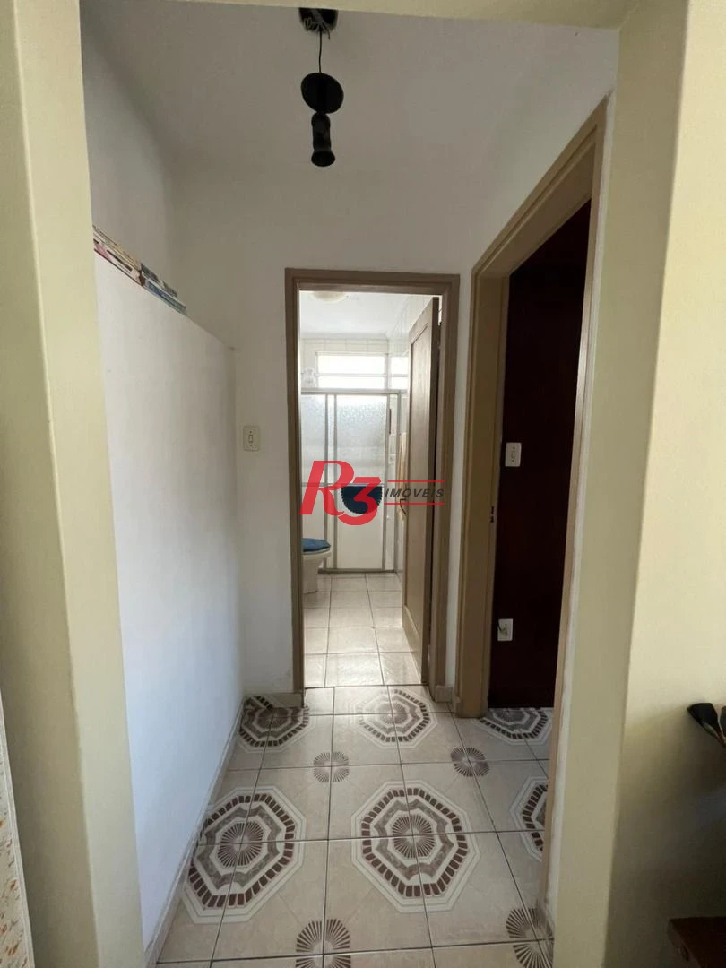 Apartamento na orla da praia Boa Vista em São Vicente.