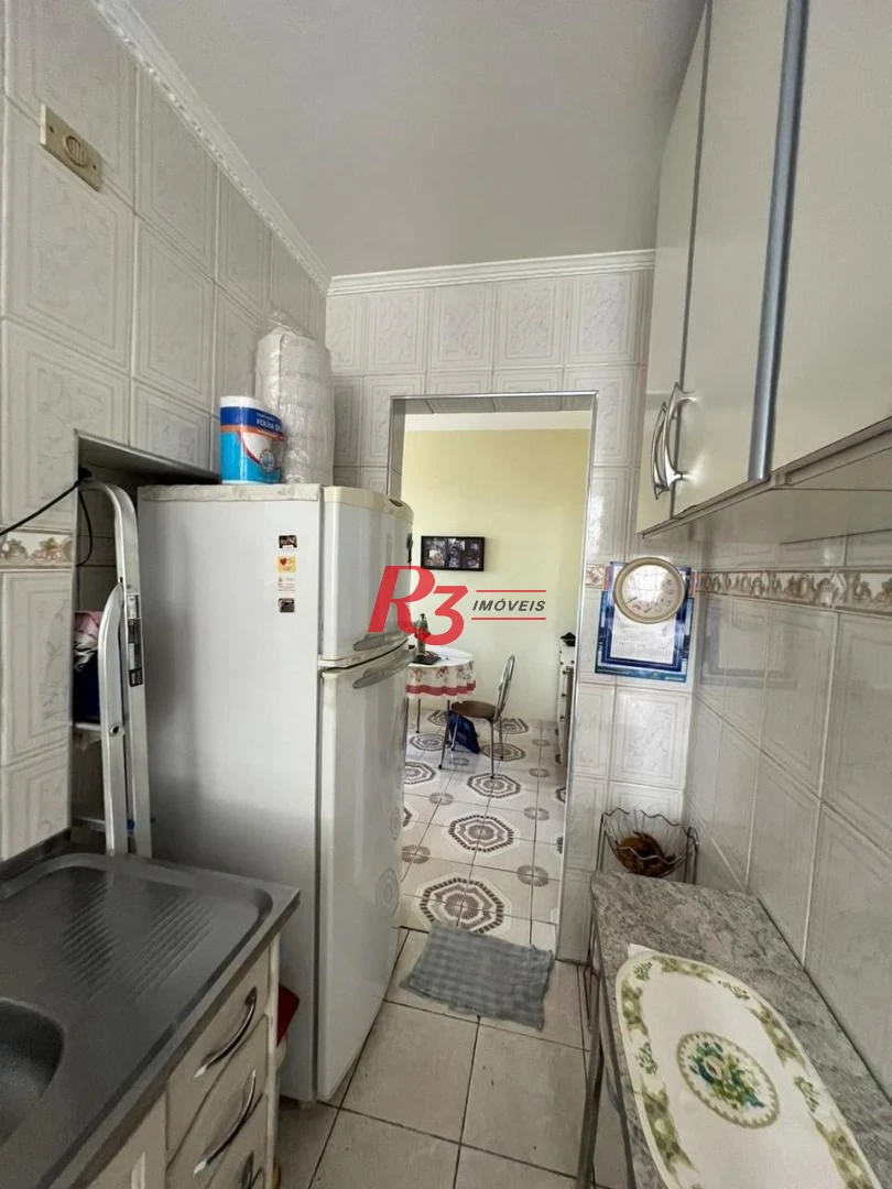 Apartamento na orla da praia Boa Vista em São Vicente.