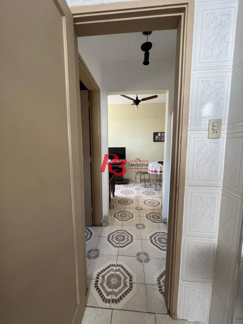 Apartamento na orla da praia Boa Vista em São Vicente.