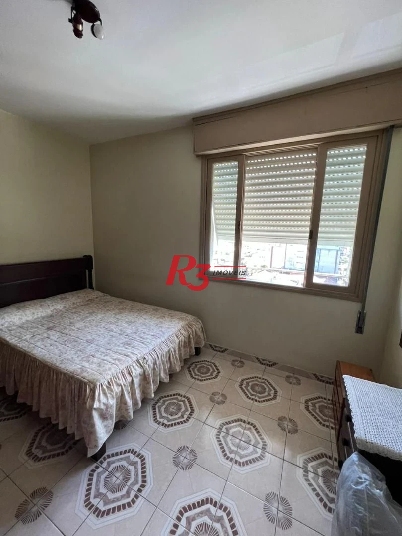 Apartamento na orla da praia Boa Vista em São Vicente.