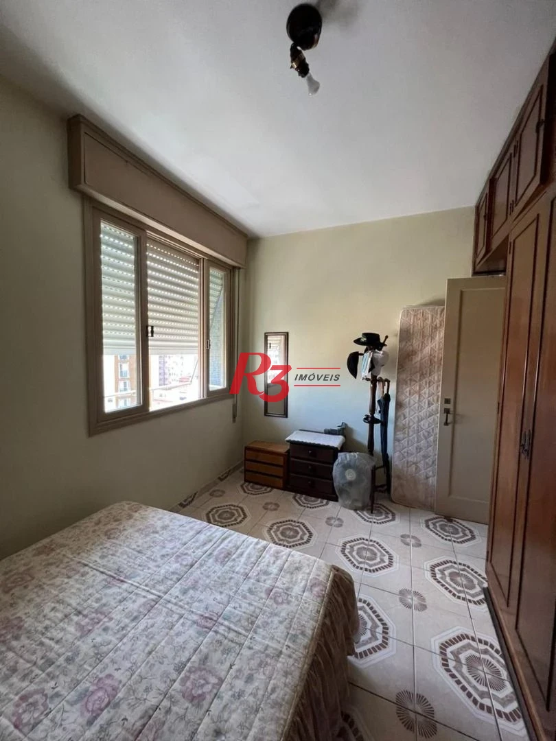 Apartamento na orla da praia Boa Vista em São Vicente.