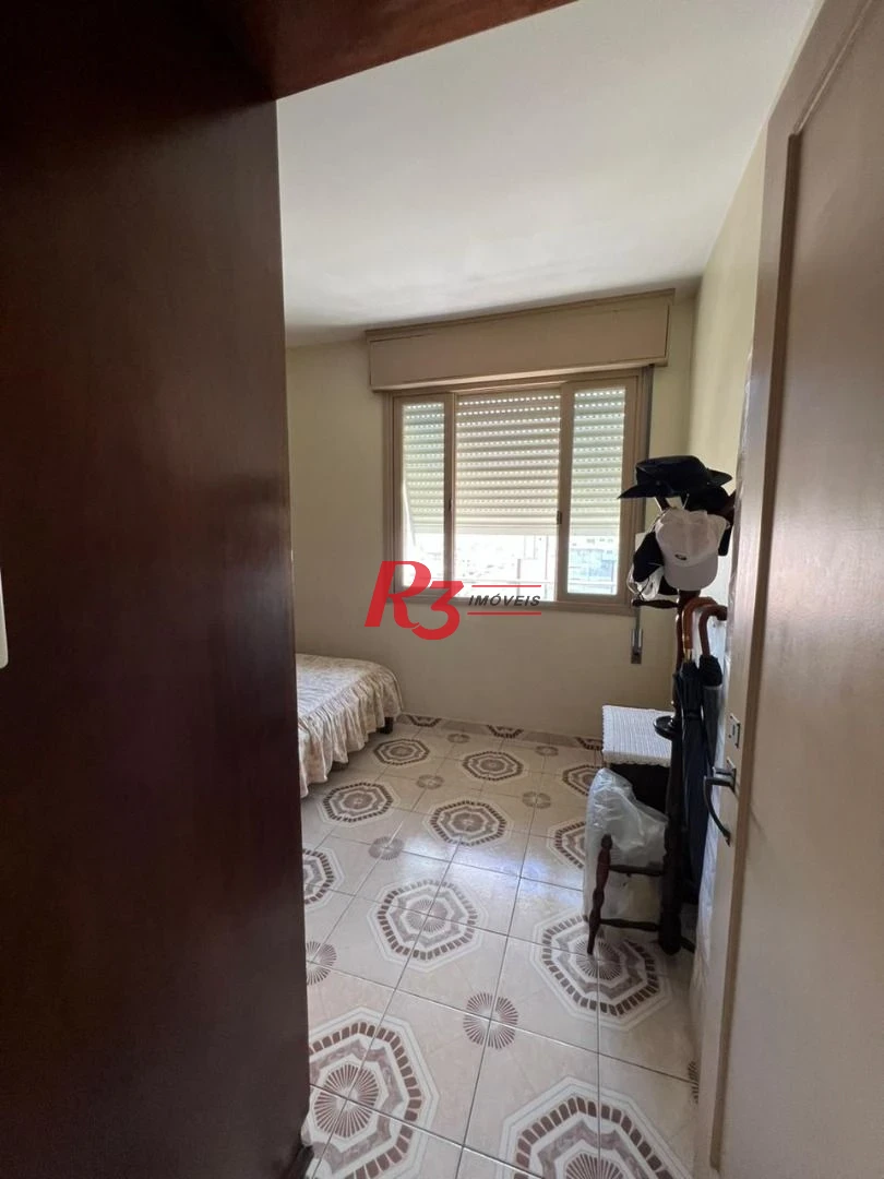 Apartamento na orla da praia Boa Vista em São Vicente.