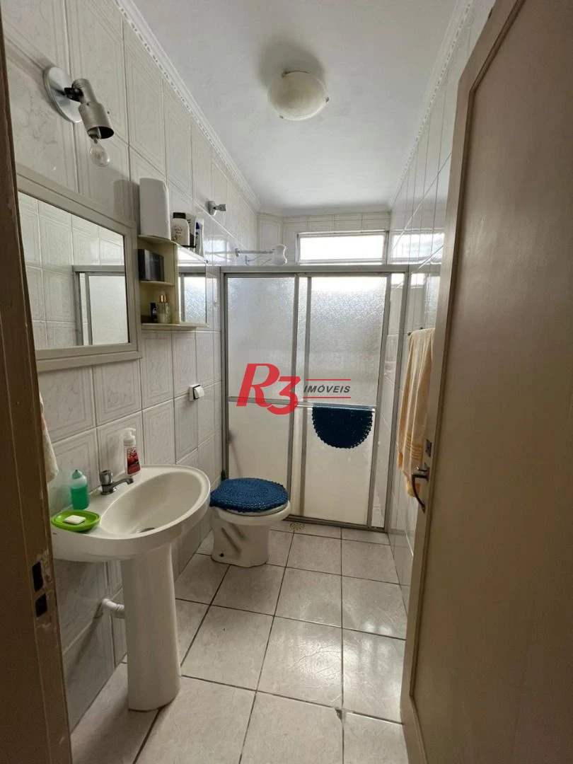Apartamento na orla da praia Boa Vista em São Vicente.