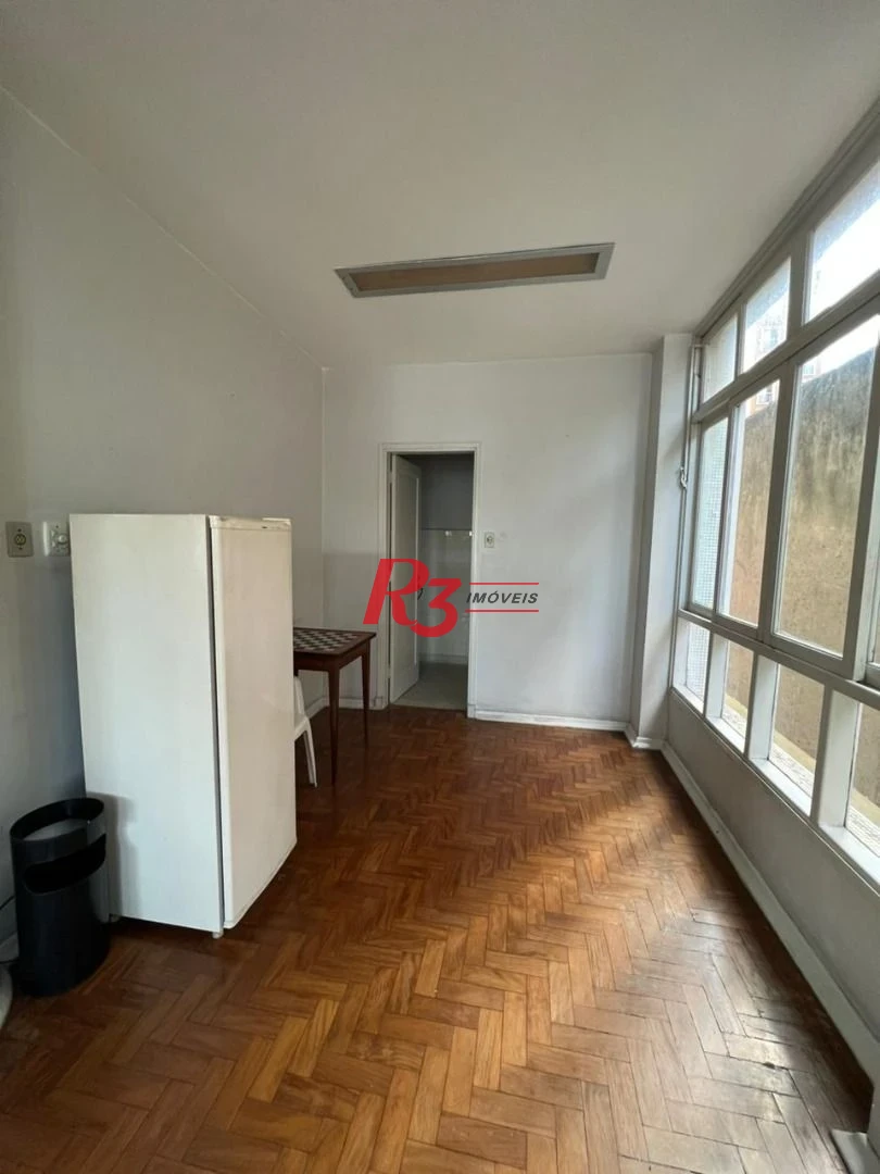 Apartamento na orla da praia Boa Vista em São Vicente.