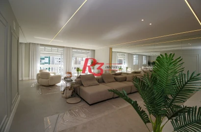 Apartamento com 4 dormitórios à venda, 301 m² por R$ 3.100.000,00 - Boqueirão - Santos/SP