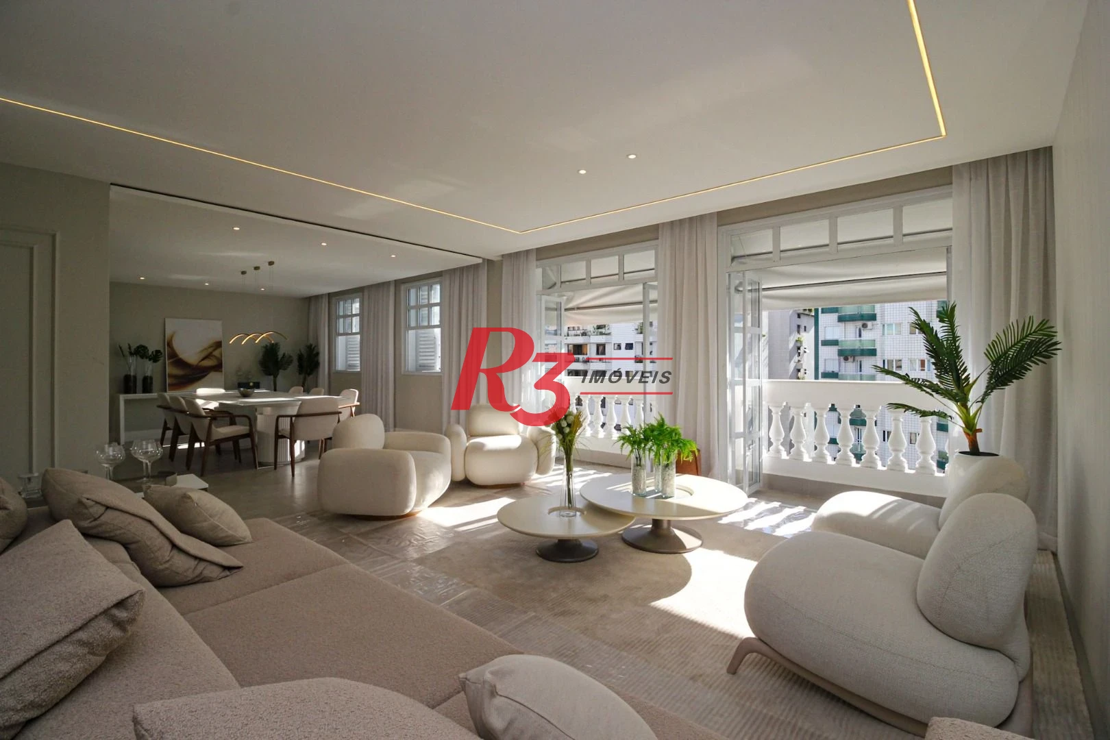 Apartamento com 4 dormitórios à venda, 301 m² por R$ 3.100.000,00 - Boqueirão - Santos/SP
