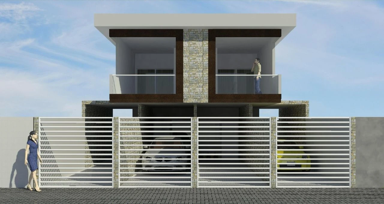 Sobrado com 3 dormitórios à venda, 100 m² - Marapé - Santos/SP