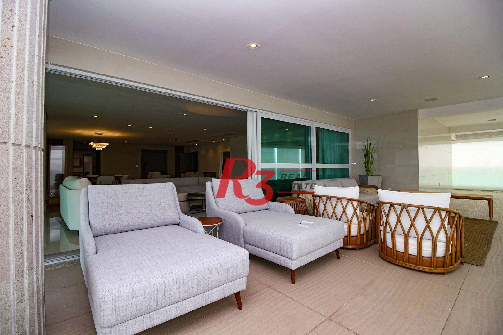 Apartamento de alto padrão para alugar, 475 m² por R$ 48.000/mês - Gonzaga - Santos/SP