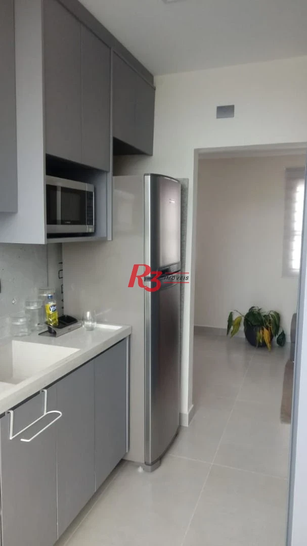 Apartamento com 1 dormitório à venda, 76 m² - Aparecida - Santos/SP