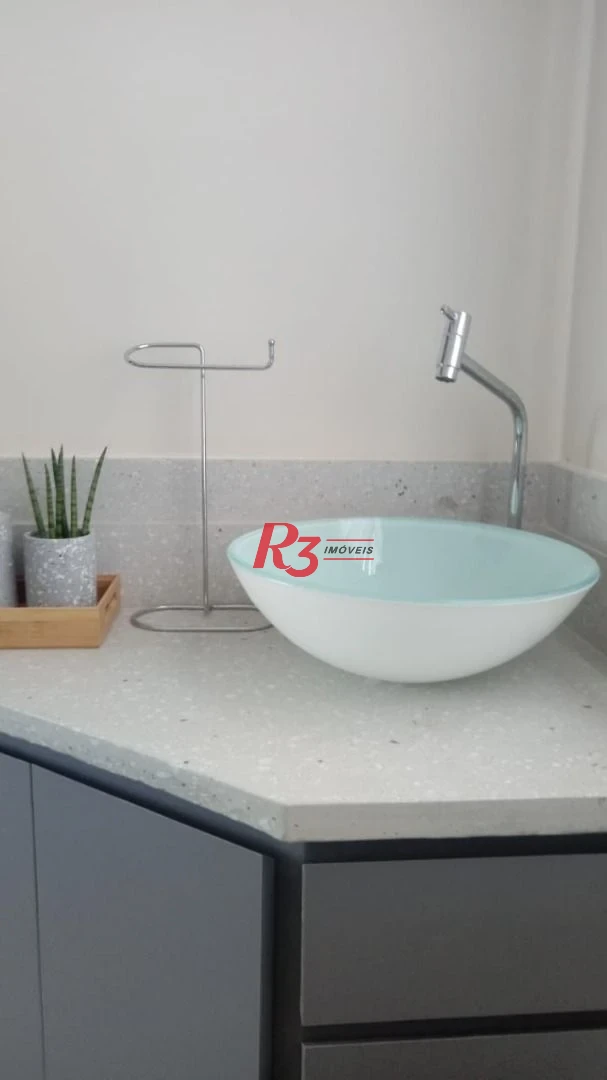 Apartamento com 1 dormitório à venda, 76 m² - Aparecida - Santos/SP