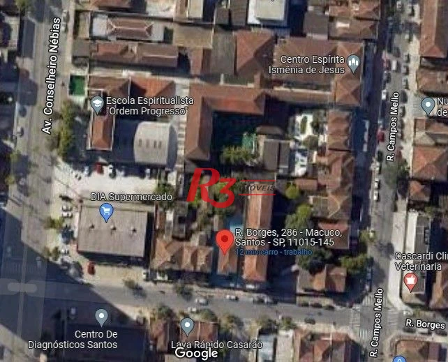 Terreno, 501 m² - venda por R$ 1.272.000,00 ou aluguel por R$ 20.828,63/mês - Macuco - Santos/SP