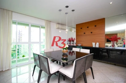 Apartamento com 3 dormitórios à venda, 187 m² por R$ 1.650.000,00 - Boqueirão - Santos/SP