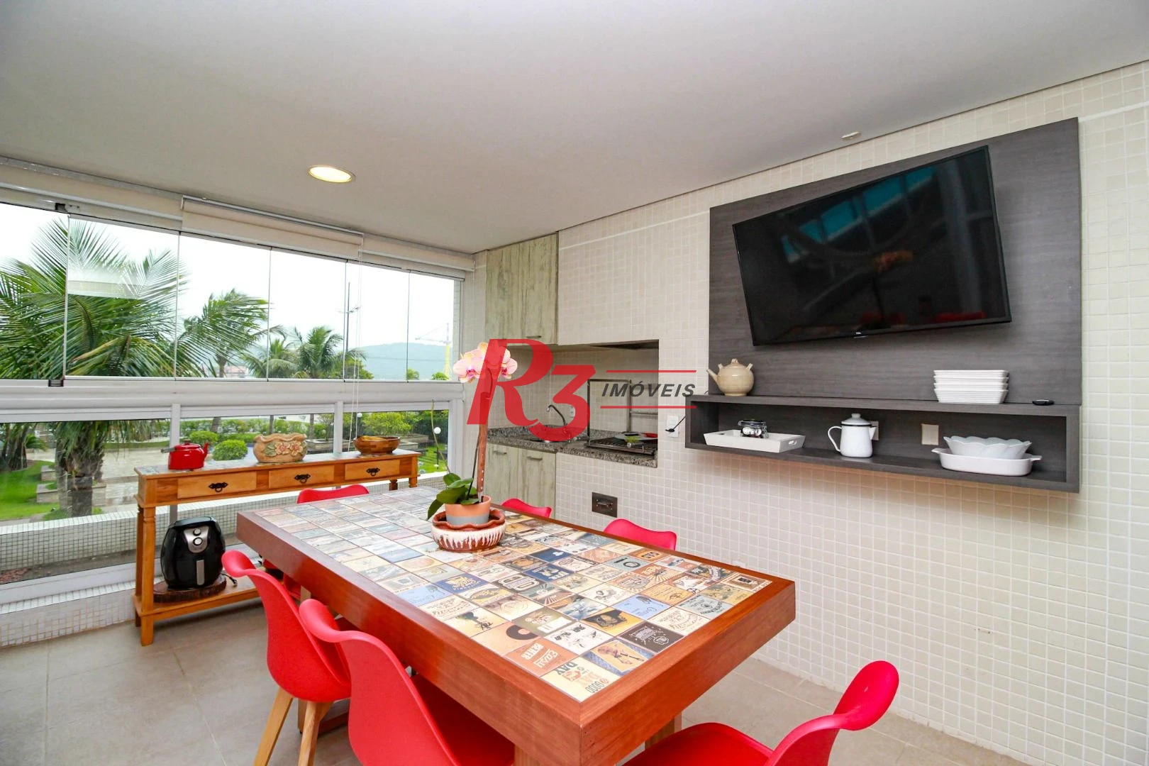 Apartamento com 3 dormitórios à venda, 189 m² - Ponta da Praia - Santos/SP