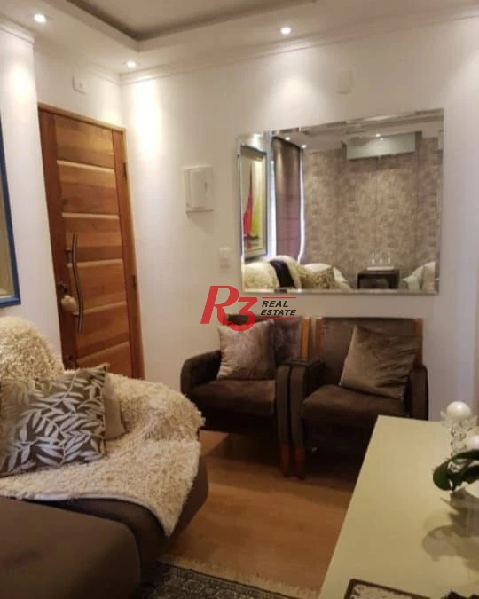 Apartamento com 1 dormitório à venda, 50 m² - Itararé - São Vicente/SP