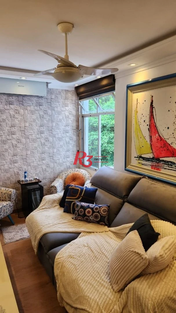 Apartamento com 1 dormitório à venda, 50 m² - Itararé - São Vicente/SP