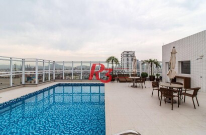 Apartamento para alugar, 52 m² por R$ 4.850,00/mês - Aparecida - Santos/SP