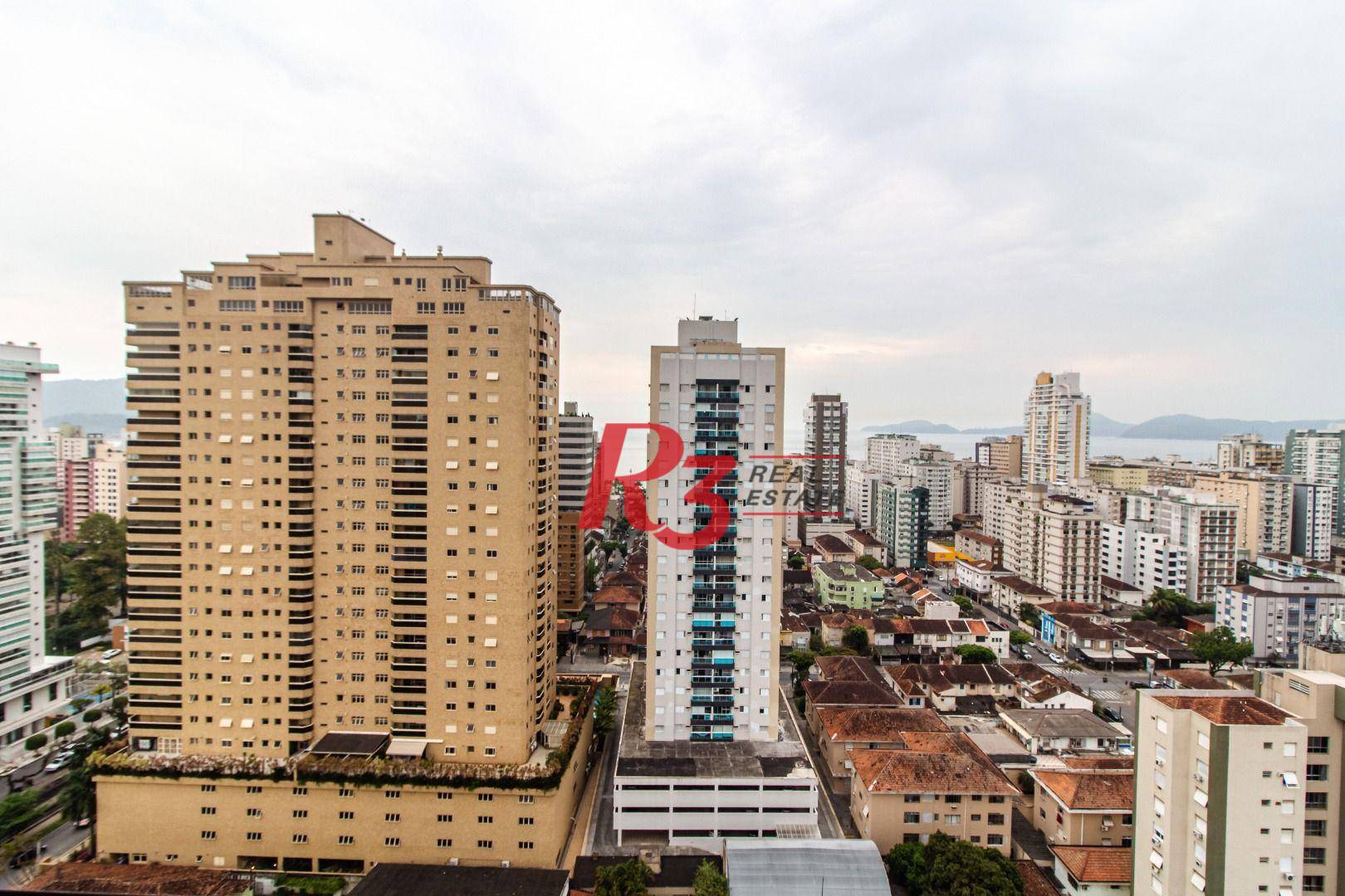 Apartamento para alugar, 52 m² por R$ 4.850,00/mês - Aparecida - Santos/SP