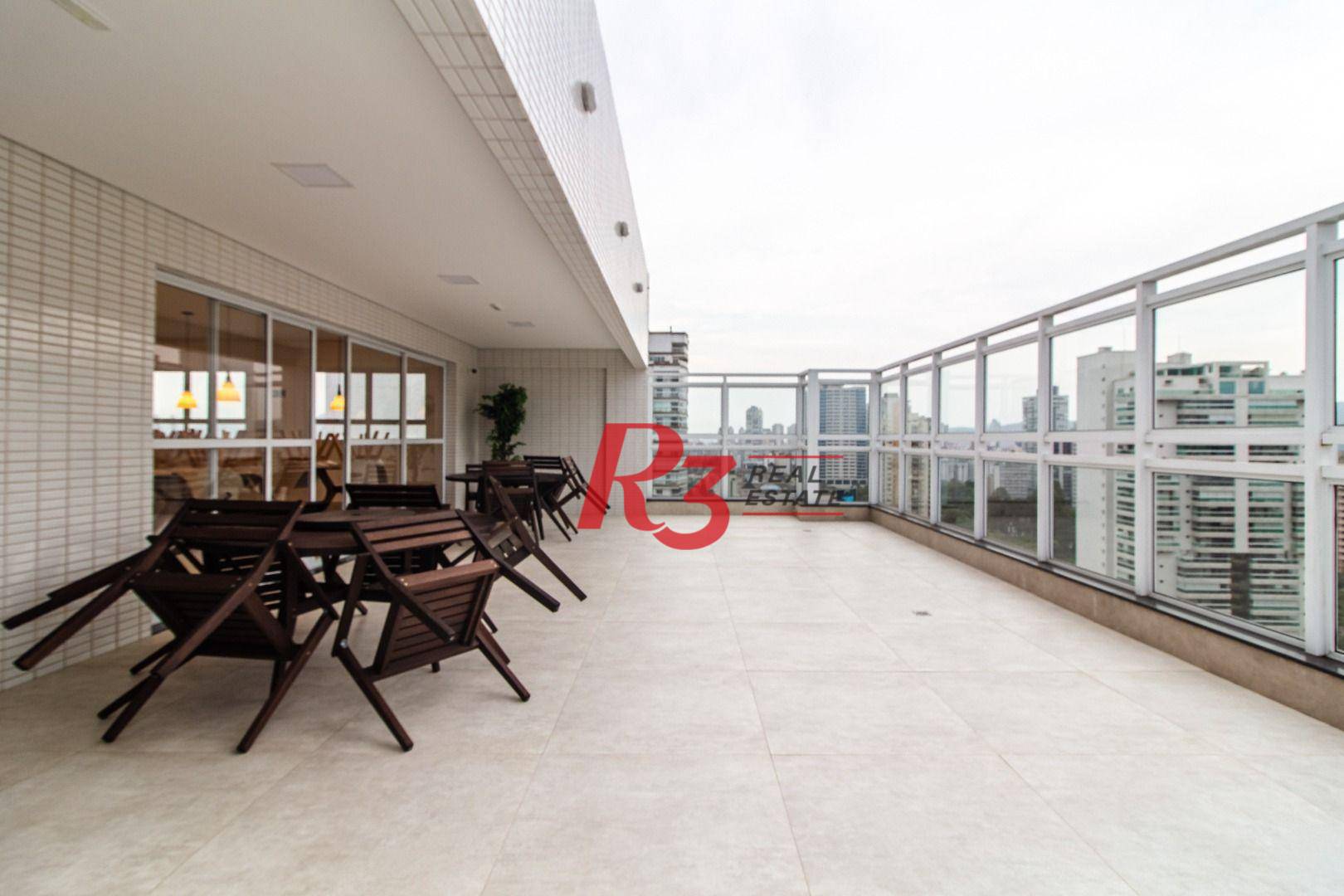 Apartamento para alugar, 52 m² por R$ 4.850,00/mês - Aparecida - Santos/SP