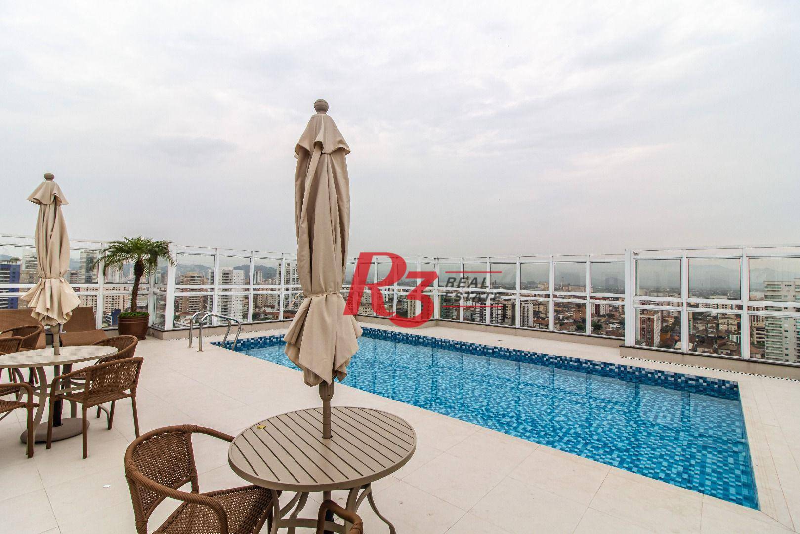 Apartamento para alugar, 52 m² por R$ 4.850,00/mês - Aparecida - Santos/SP