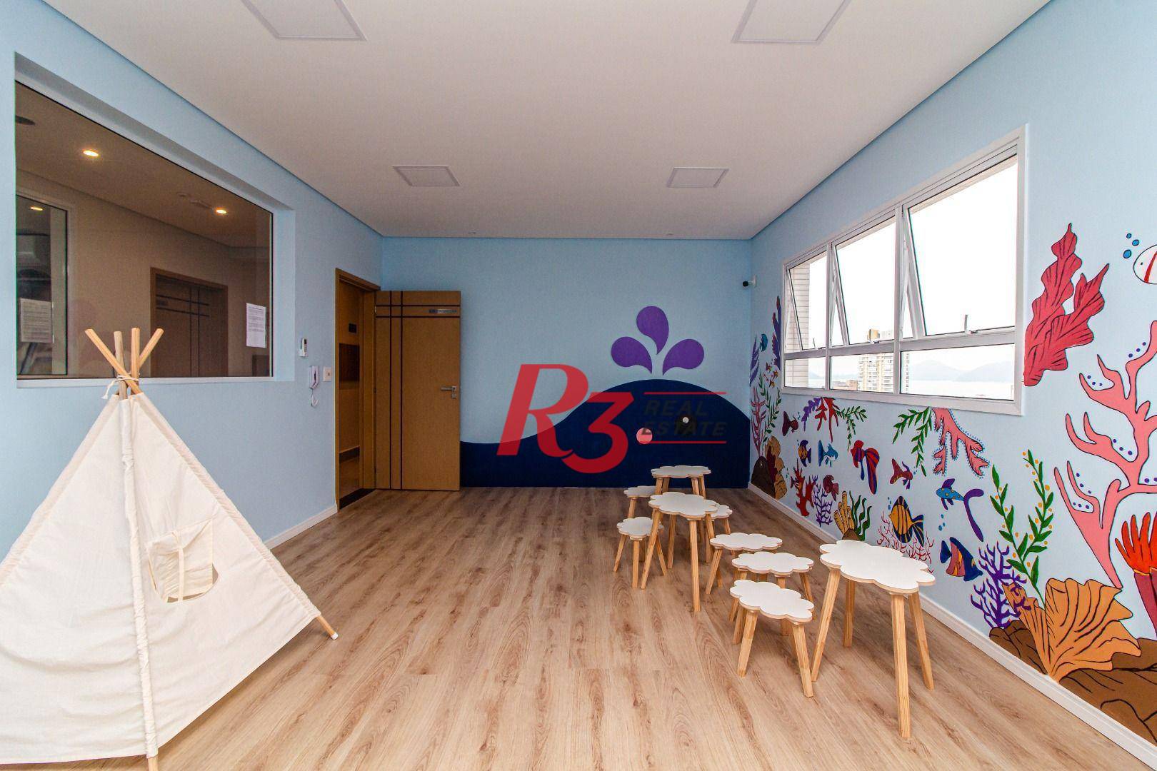 Apartamento para alugar, 52 m² por R$ 4.850,00/mês - Aparecida - Santos/SP