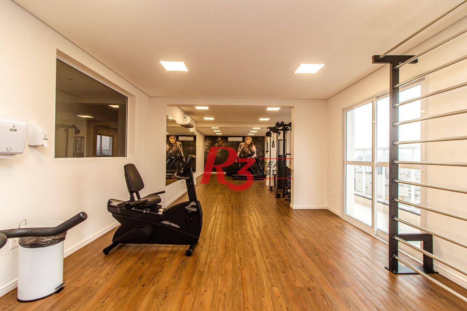 Apartamento para alugar, 52 m² por R$ 4.850,00/mês - Aparecida - Santos/SP