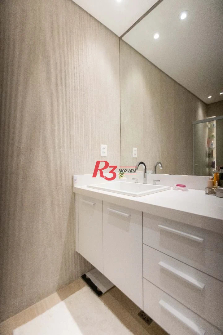 Apartamento com 1 dormitório à venda, 106 m² por R$ 2.200.000,00 - Aparecida - Santos/SP