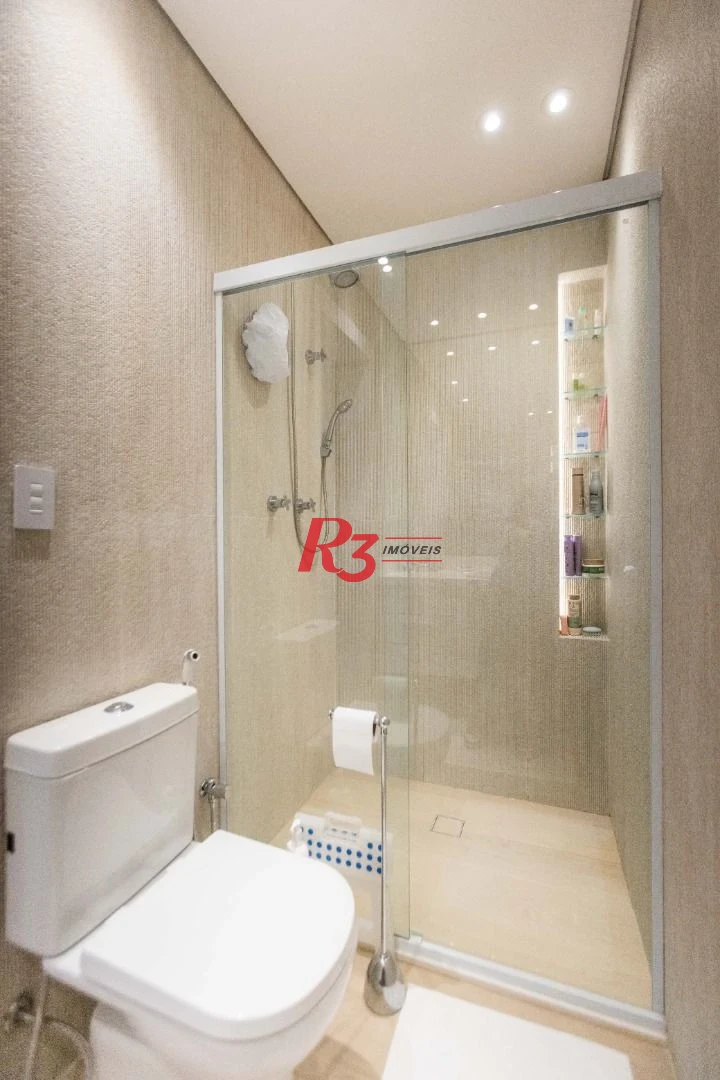 Apartamento com 1 dormitório à venda, 106 m² por R$ 2.200.000,00 - Aparecida - Santos/SP