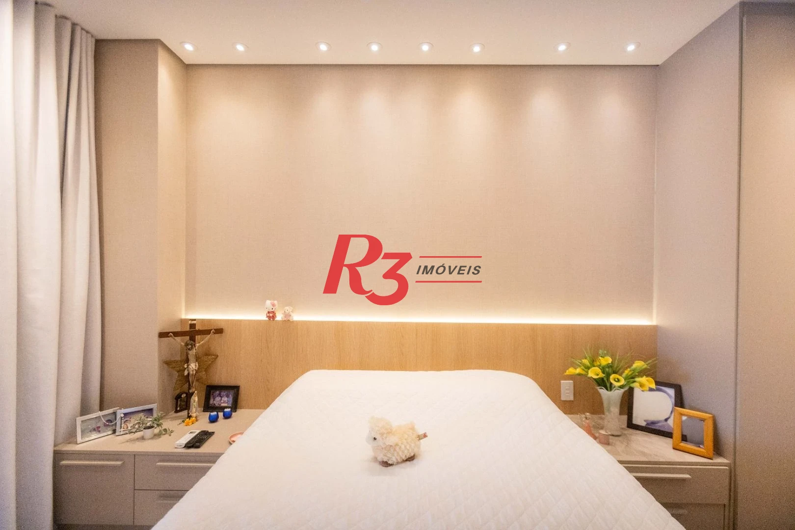 Apartamento com 1 dormitório à venda, 106 m² por R$ 2.200.000,00 - Aparecida - Santos/SP