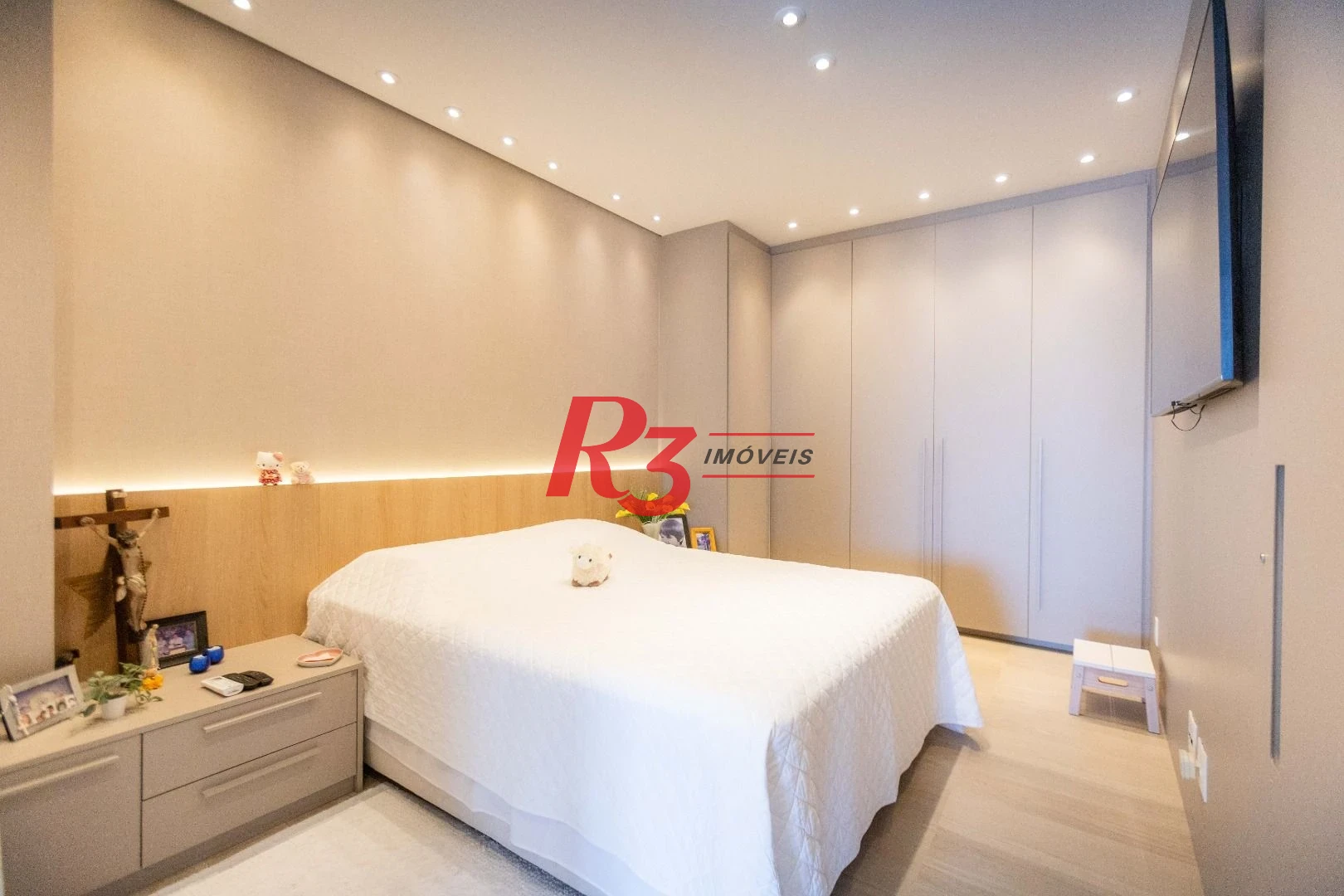 Apartamento com 1 dormitório à venda, 106 m² por R$ 2.200.000,00 - Aparecida - Santos/SP