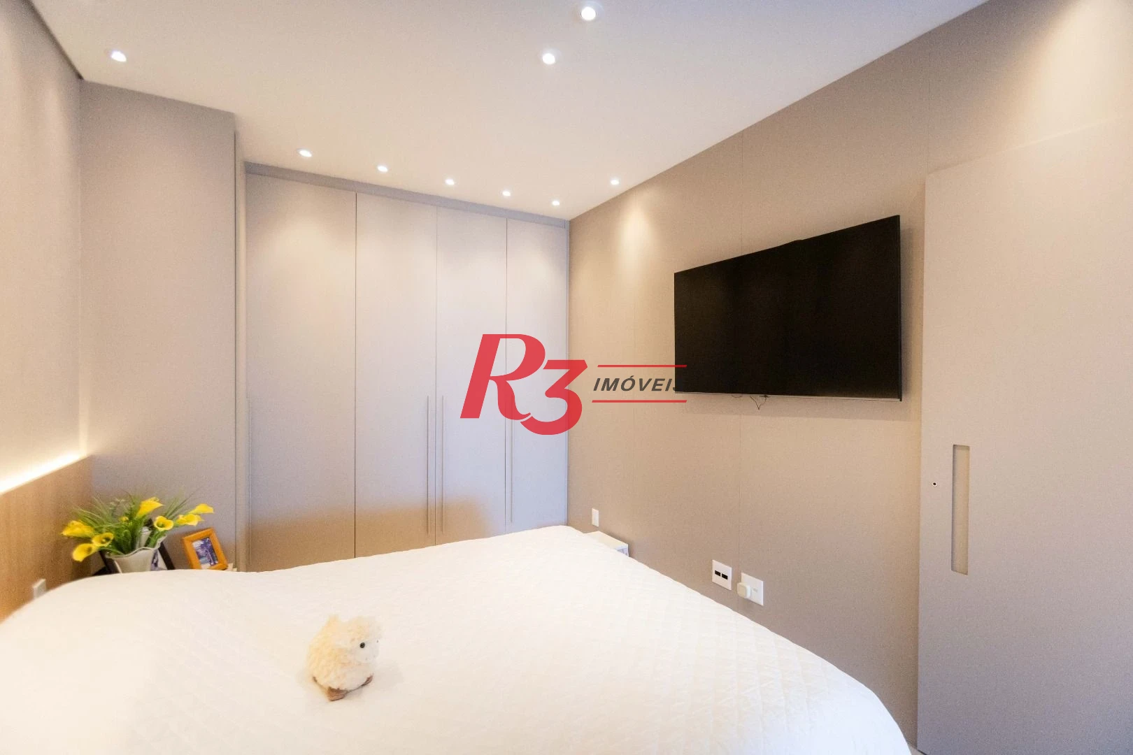 Apartamento com 1 dormitório à venda, 106 m² por R$ 2.200.000,00 - Aparecida - Santos/SP