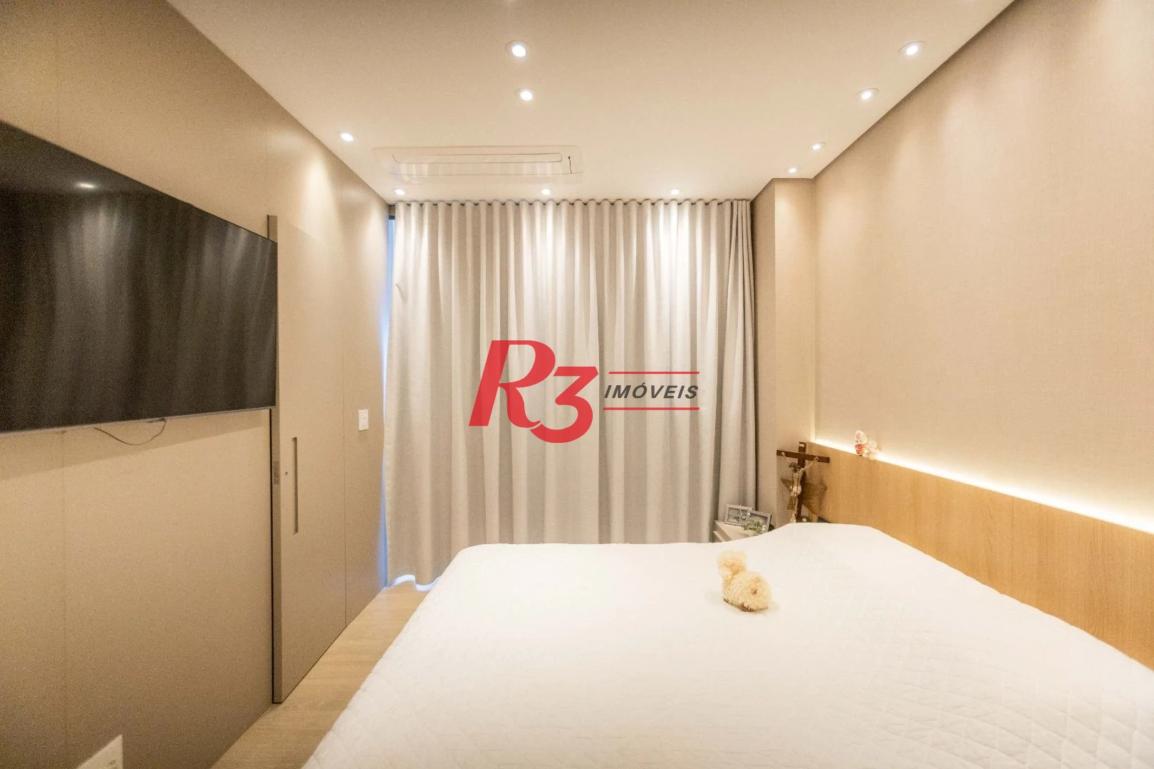 Apartamento com 1 dormitório à venda, 106 m² por R$ 2.200.000,00 - Aparecida - Santos/SP