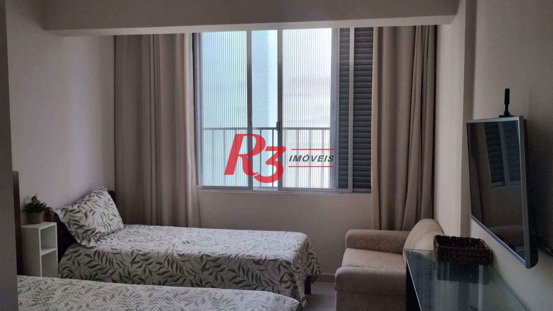Apartamento com 1 dormitório para alugar, 57 m² por R$ 3.002,00/mês - José Menino - Santos/SP
