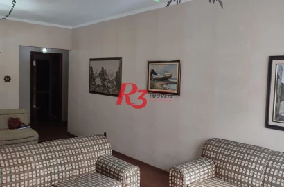 Apartamento com 3 dormitórios à venda, 127 m² por R$ 970.000,00 - Gonzaga - Santos/SP