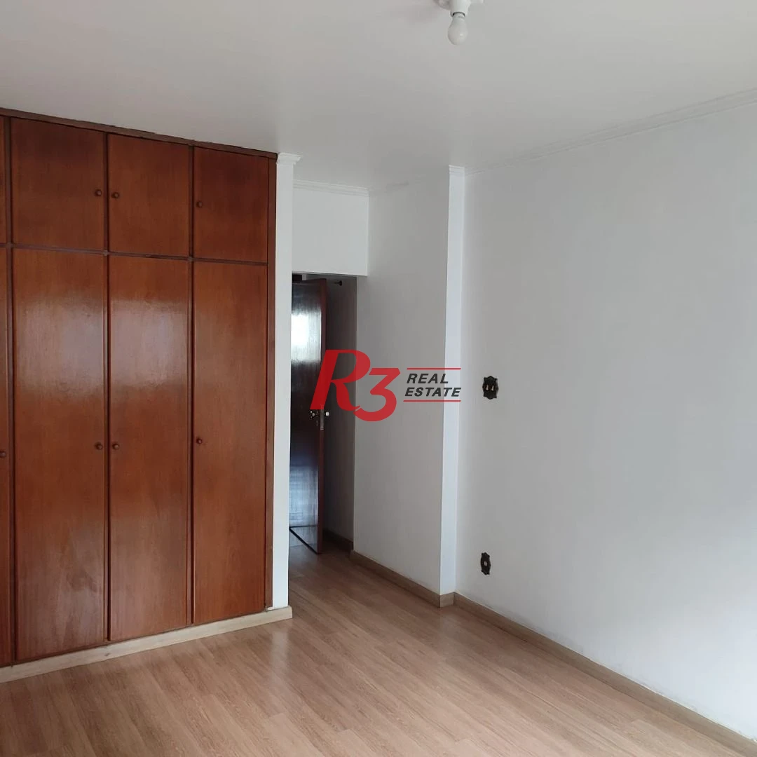 Apartamento com 3 dormitórios para alugar, 127 m²  - Gonzaga - Santos/SP