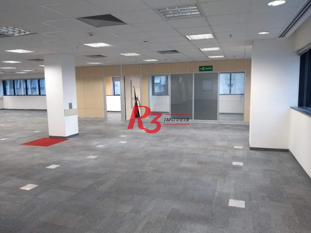 Andar Corporativo para alugar, 544 m² - Gonzaga - Santos/SP