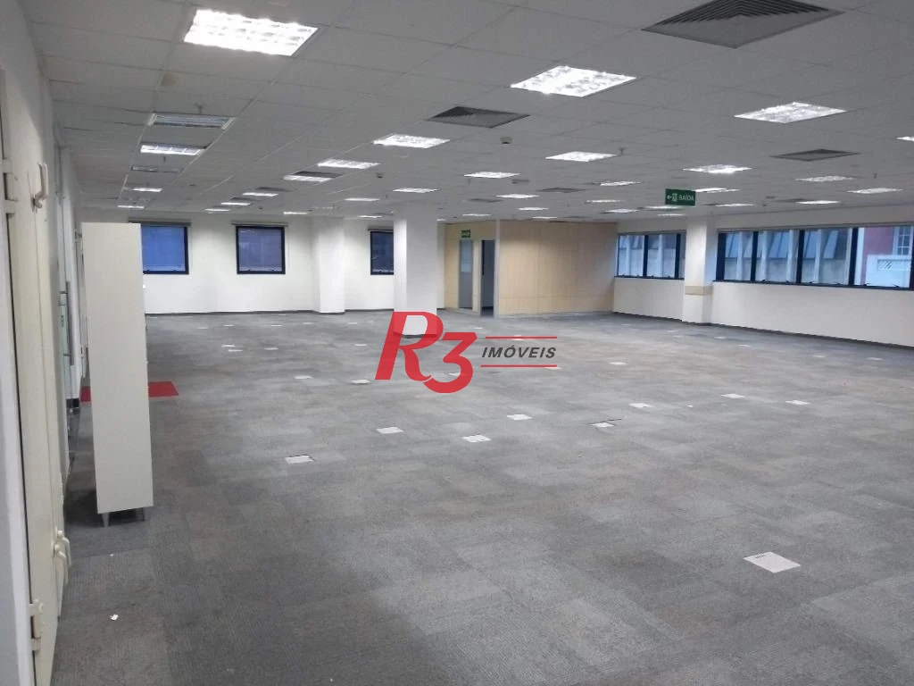 Andar Corporativo para alugar, 544 m² - Gonzaga - Santos/SP