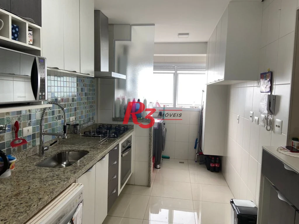 Apartamento com 2 dormitórios à venda, 84 m² - Boqueirão - Santos/SP