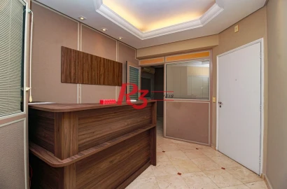 Sala para alugar, 134 m² por R$ 5.000,02/mês - Campo Grande - Santos/SP