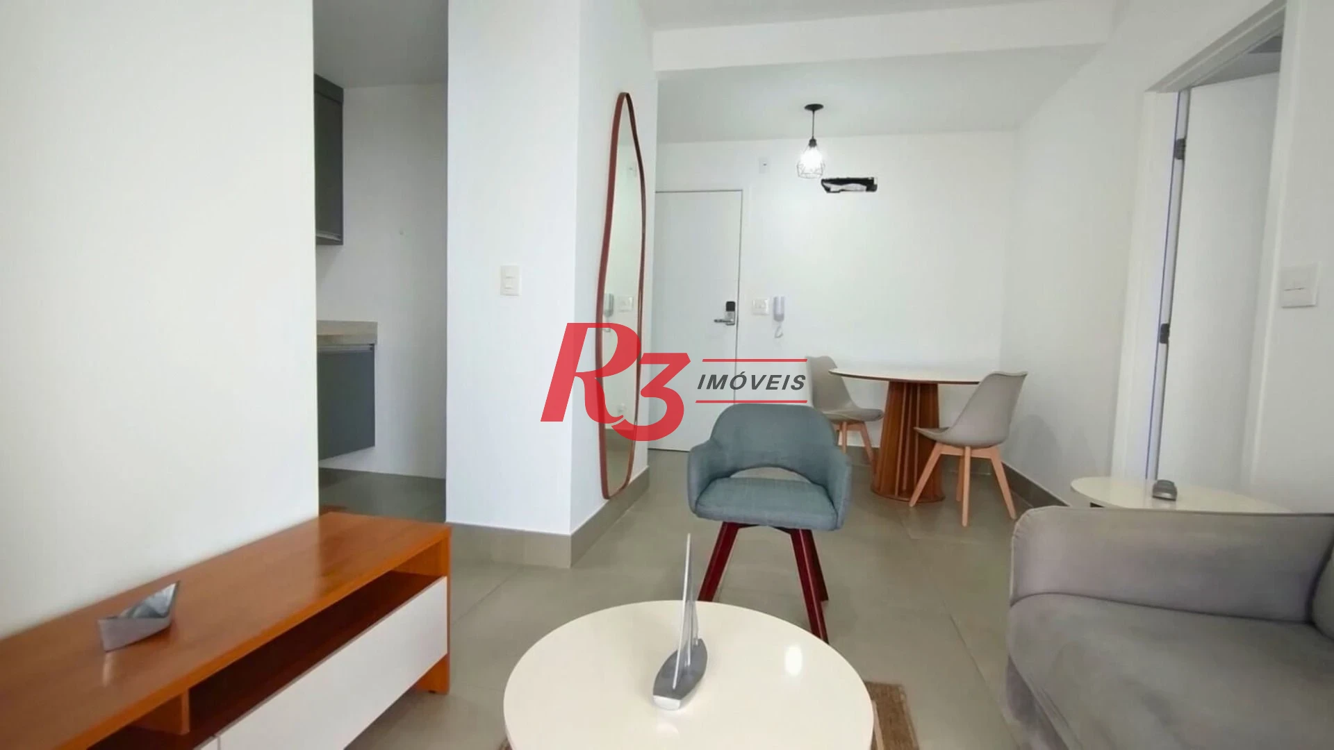 Apartamento com 1 dormitório para alugar, 54 m² por R$ 5.000,02/mês - Boqueirão - Santos/SP
