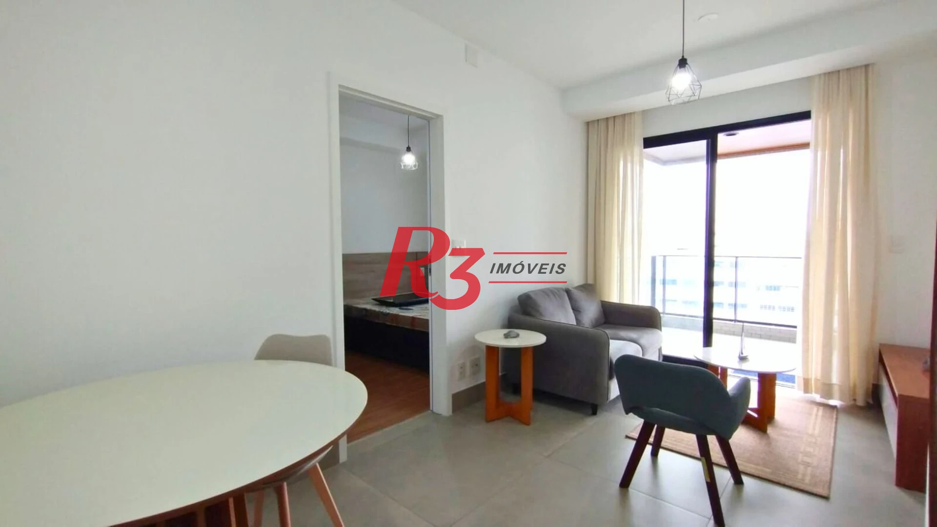 Apartamento com 1 dormitório para alugar, 54 m² por R$ 5.000,02/mês - Boqueirão - Santos/SP