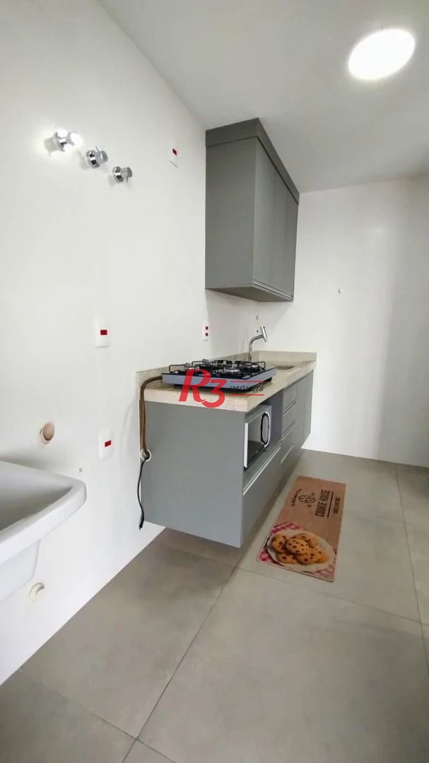 Apartamento com 1 dormitório para alugar, 54 m² por R$ 5.000,02/mês - Boqueirão - Santos/SP