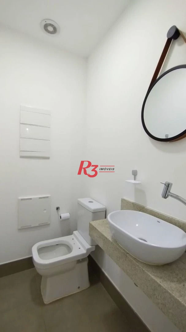 Apartamento com 1 dormitório para alugar, 54 m² por R$ 5.000,02/mês - Boqueirão - Santos/SP