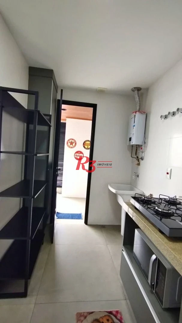 Apartamento com 1 dormitório para alugar, 54 m² por R$ 5.000,02/mês - Boqueirão - Santos/SP