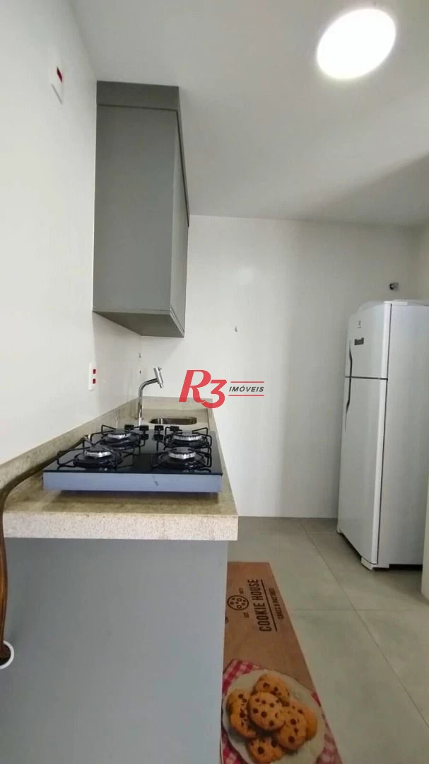 Apartamento com 1 dormitório para alugar, 54 m² por R$ 5.000,02/mês - Boqueirão - Santos/SP
